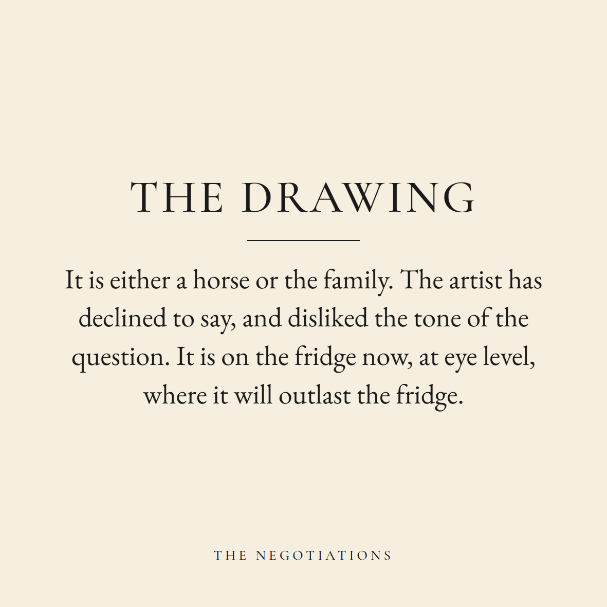 The Drawing coaster label