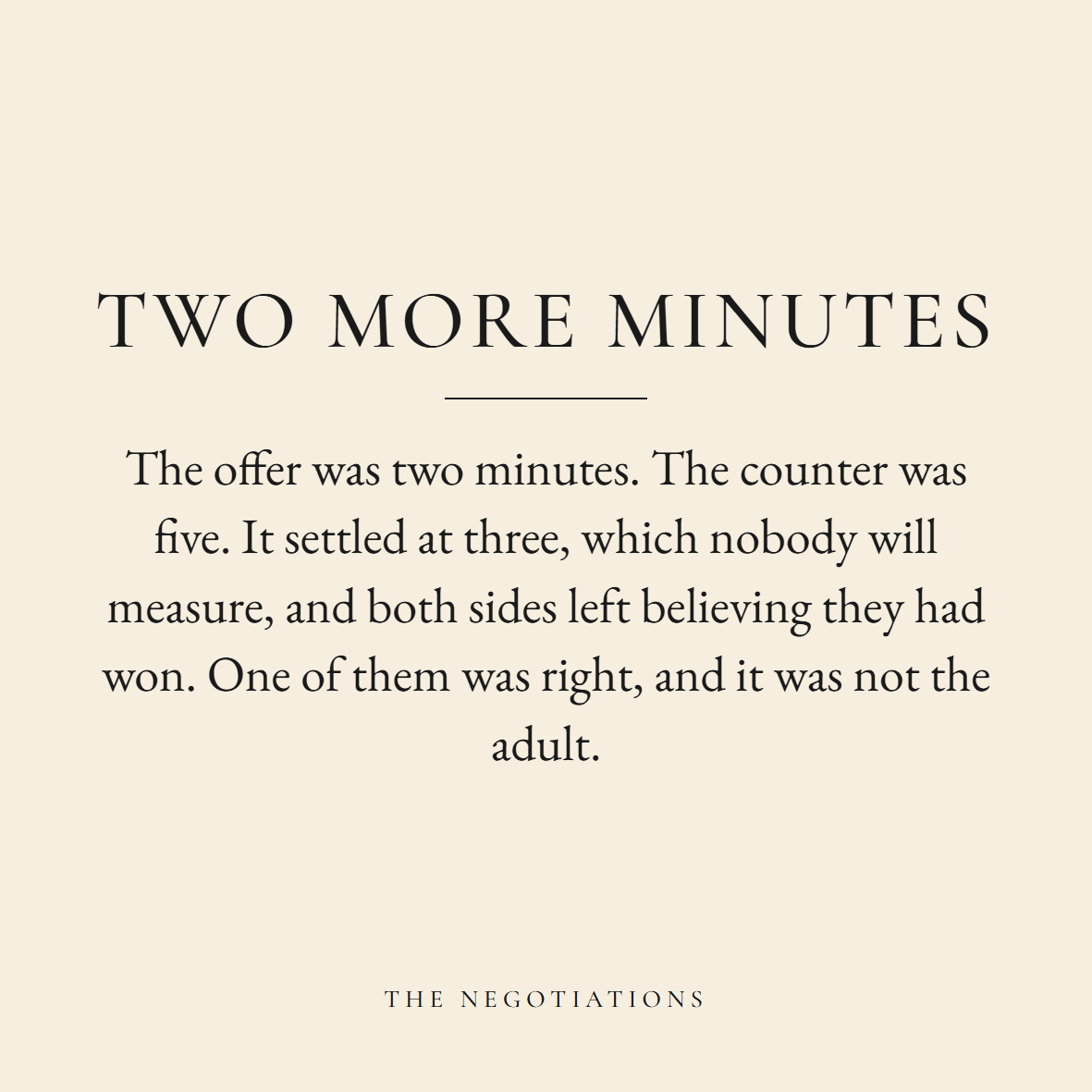 Two More Minutes coaster label