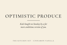 Optimistic Produce candle label