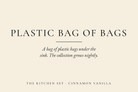 Plastic Bag of Bags candle label
