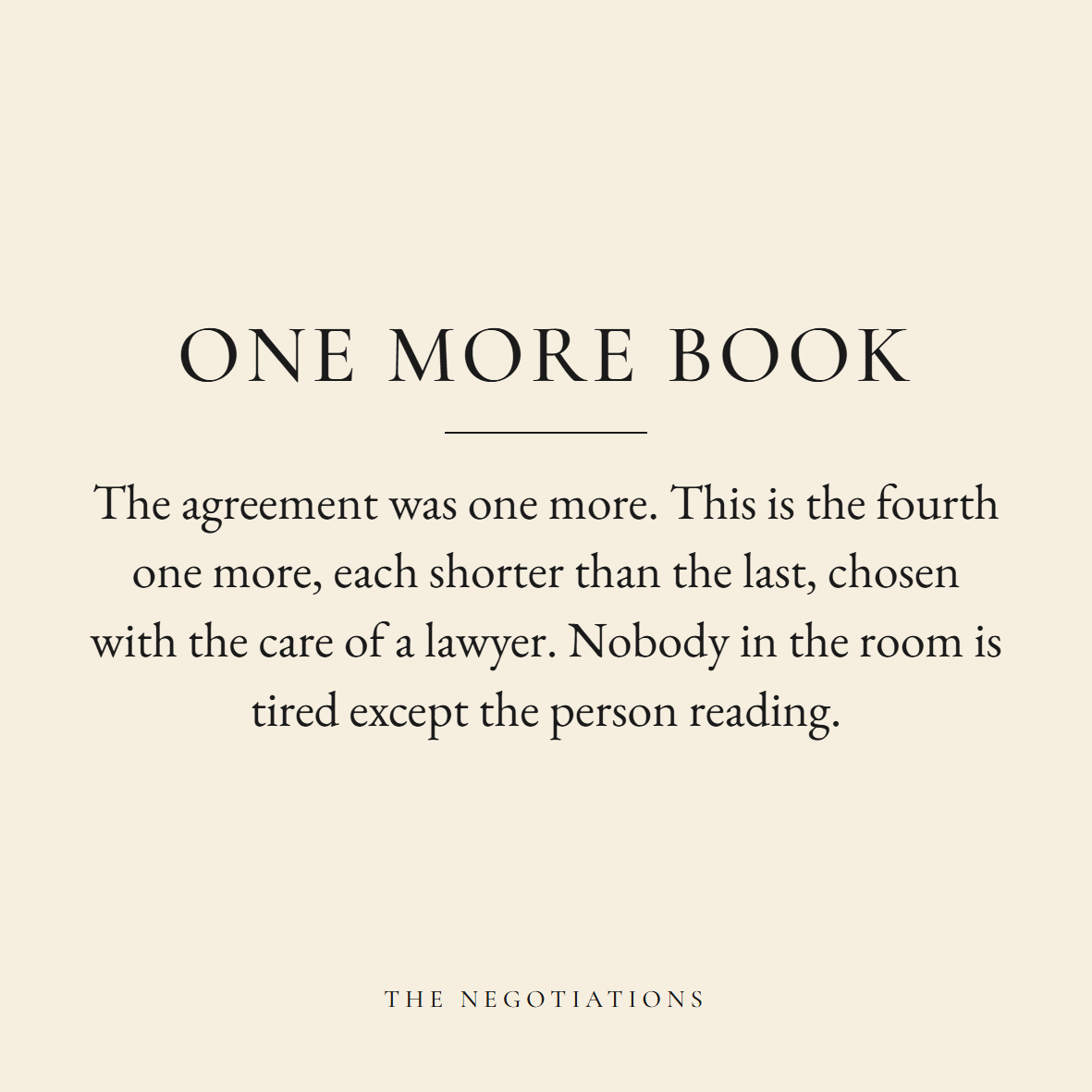 One More Book coaster label