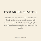 Two More Minutes coaster label