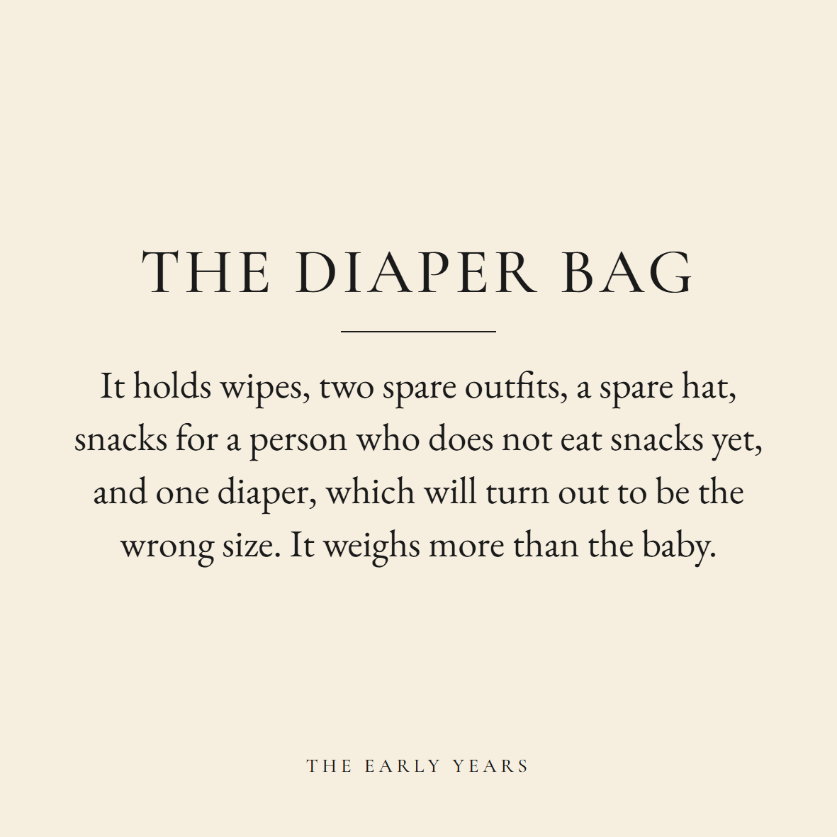The Diaper Bag coaster label