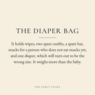 The Diaper Bag coaster label